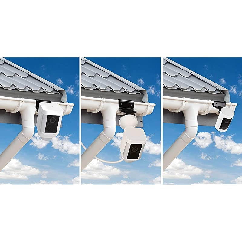 Gutter Mount Compatible with Ring Spotlight Cam Wired Ring Spotlight Cam Battery Greater Height for Your Ring Camera Black