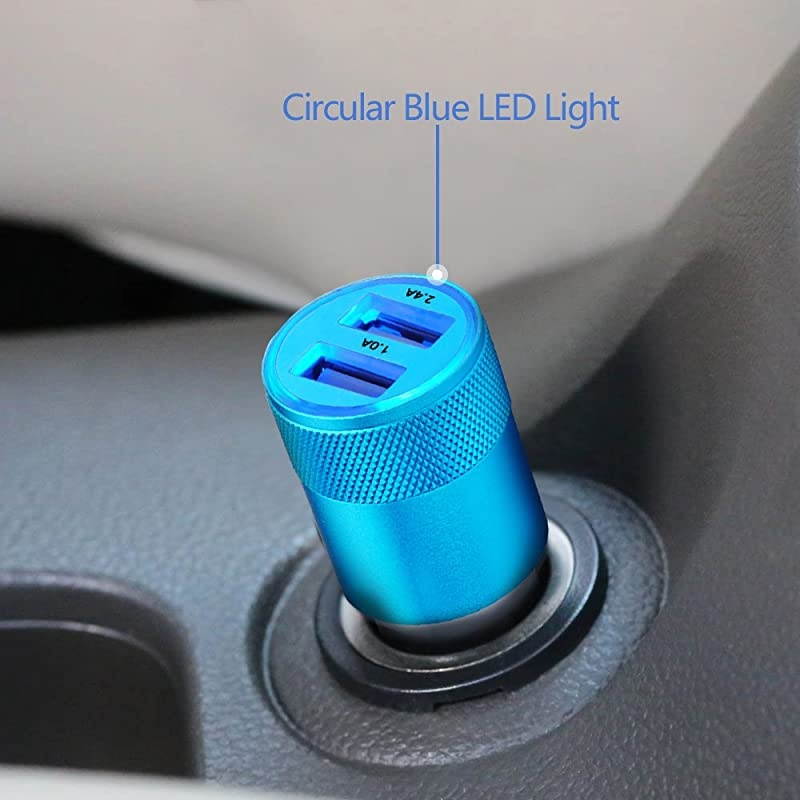 C USB Car Charger for Samsung Galaxy S21+ S21 Ultra 5G S20 FE S20+ S10 Plus Note20 A52 A51 A71 A72 A10e, Google Pixel 5 4a, Dual-Port Power Cigarette Lighter Adapter 6ft USB C Cord Braided Cable