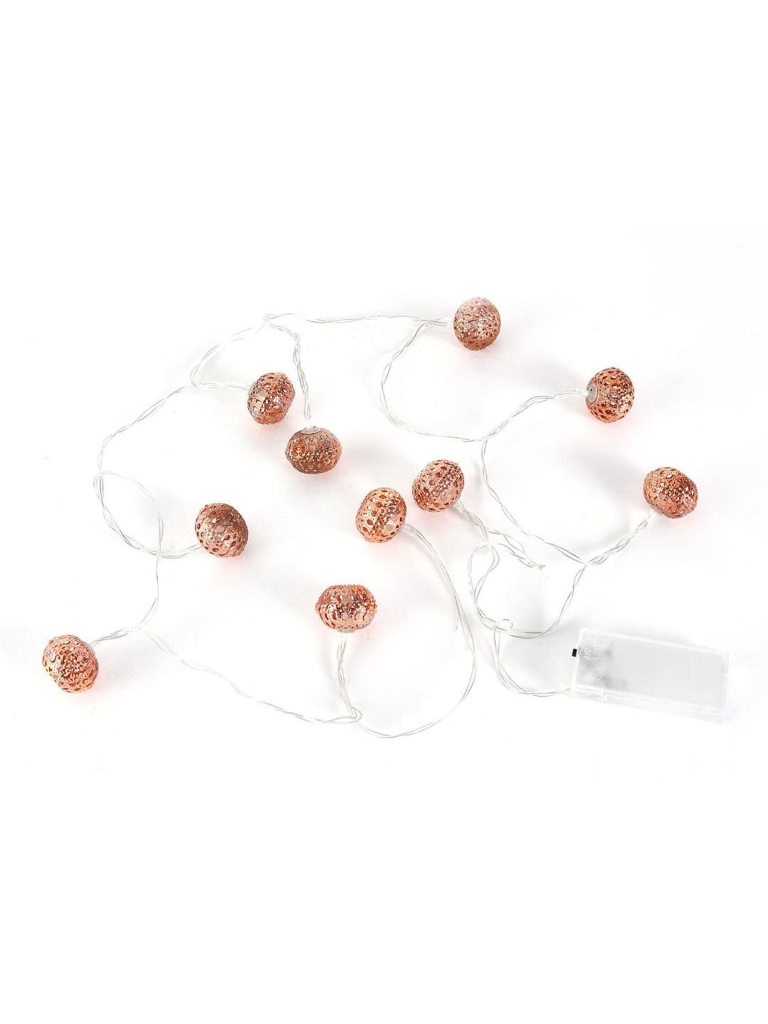 @home Brown Plastic 10-In-1 Festiva Sphere String Light