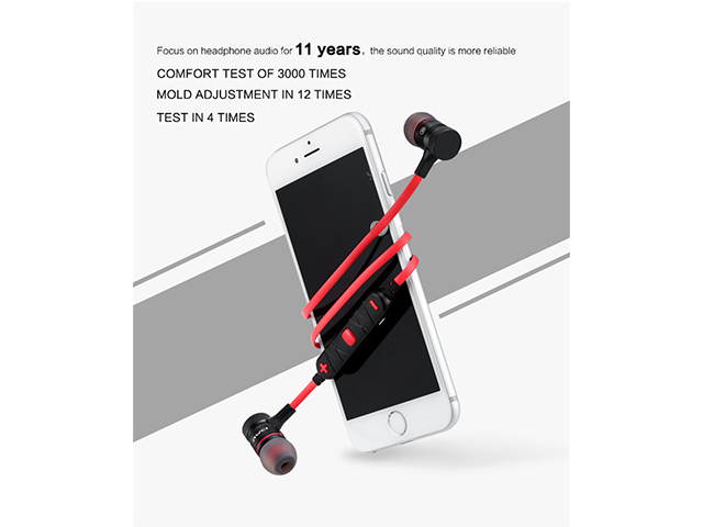 AutofeelSunriseoffice Mini Bluetooth Earphone Headset Wireless Headphone With Mic 3D Bass Stereo Neckband Sport Earbuds For Smartphone iPhone Xiaomi