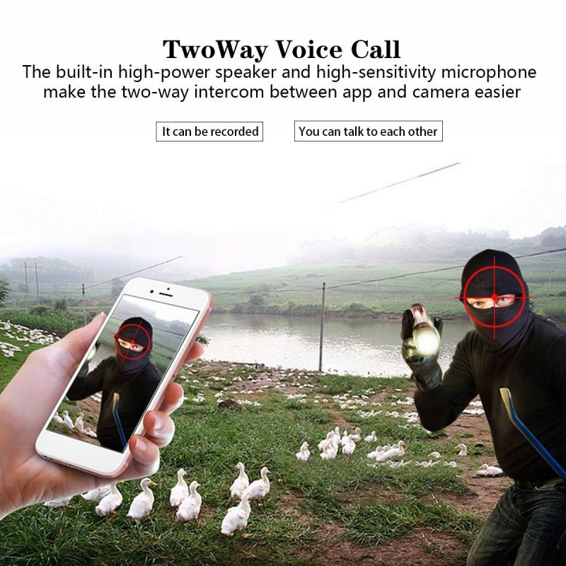 1080P HD Smart WiFi IP Camera Wireless Night Vision Two Way Voice Call Smart Camera Security Camera-EU Plug