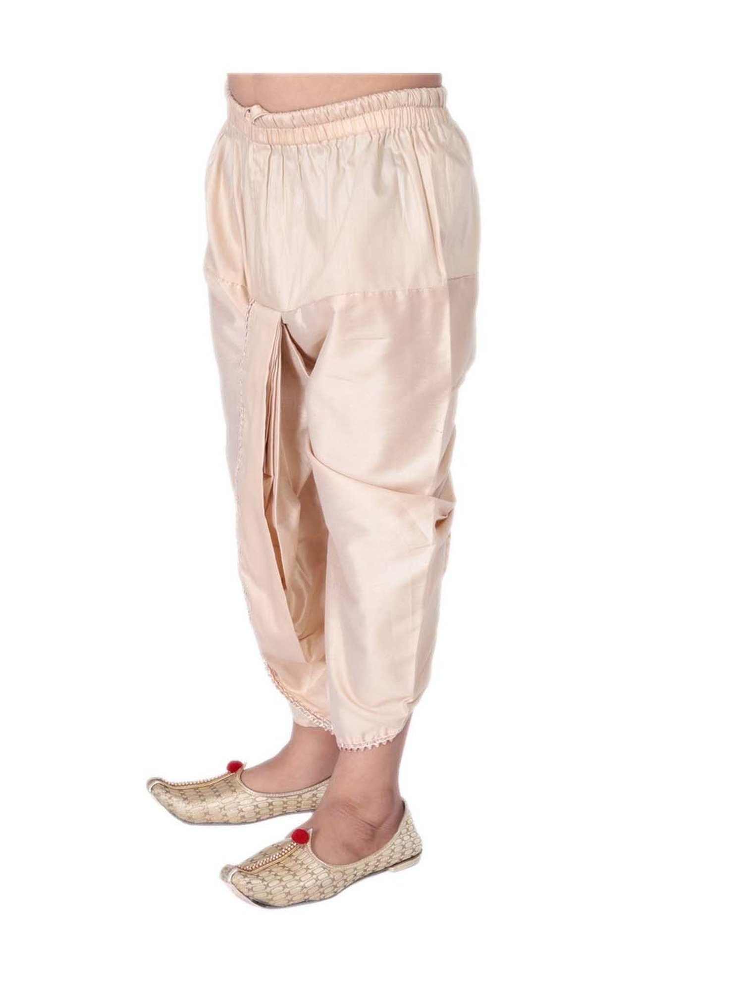 TABARD Kids Cream Cotton Regular Fit Dhoti