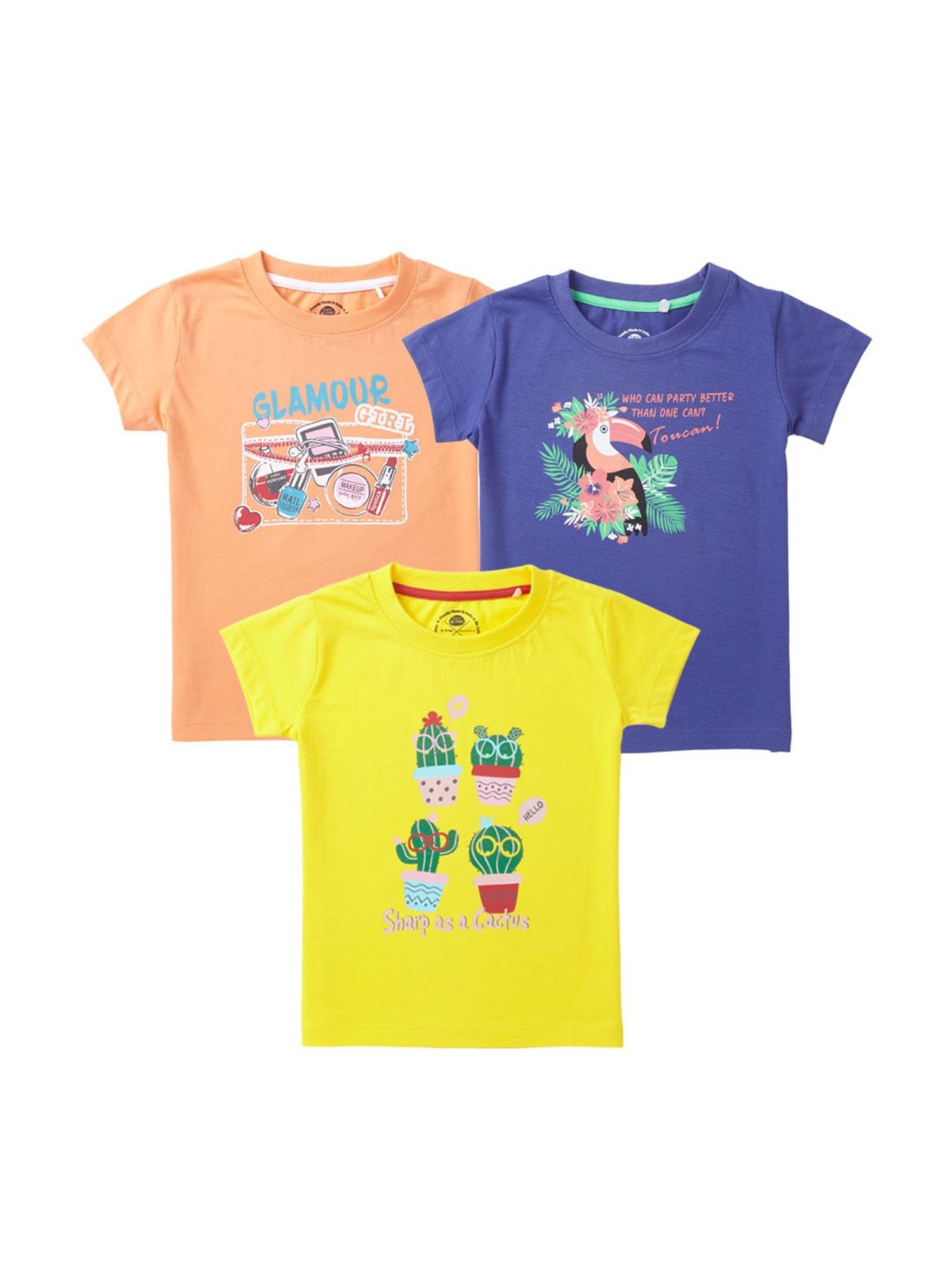 Cub McPaws Kids Multicolor Printed  T-Shirts
