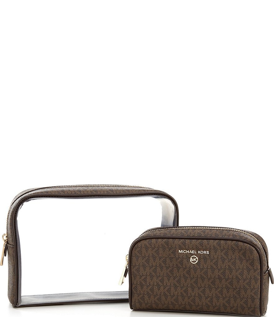 Michael Kors Jet Set Charm Signature Large 2in1 Travel Zip Pouch