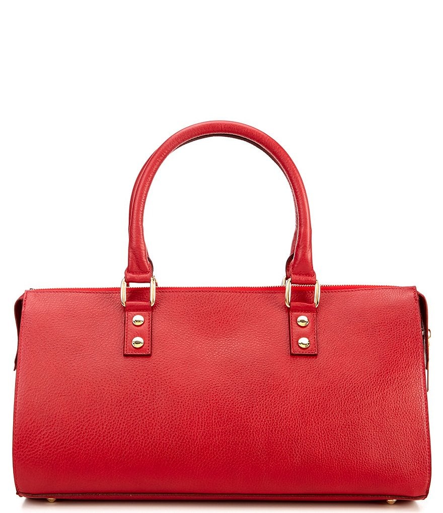 Kelly-Tooke Soho Leather Barrel Tassel Satchel Bag