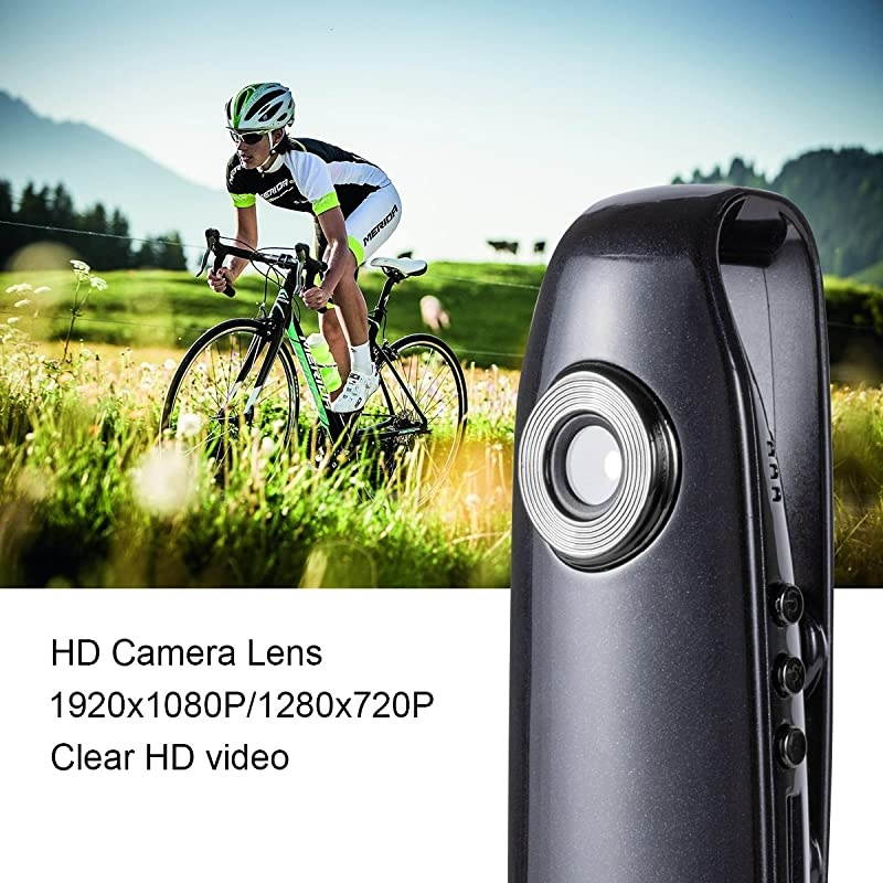 Mini Body Camera 1080P Full HD Hidden Spy Cameras Portable Pocket Clip Wearable Camera Video Recorder Small Sport DV DVR Dash Camera for Car Bike Home Office Security