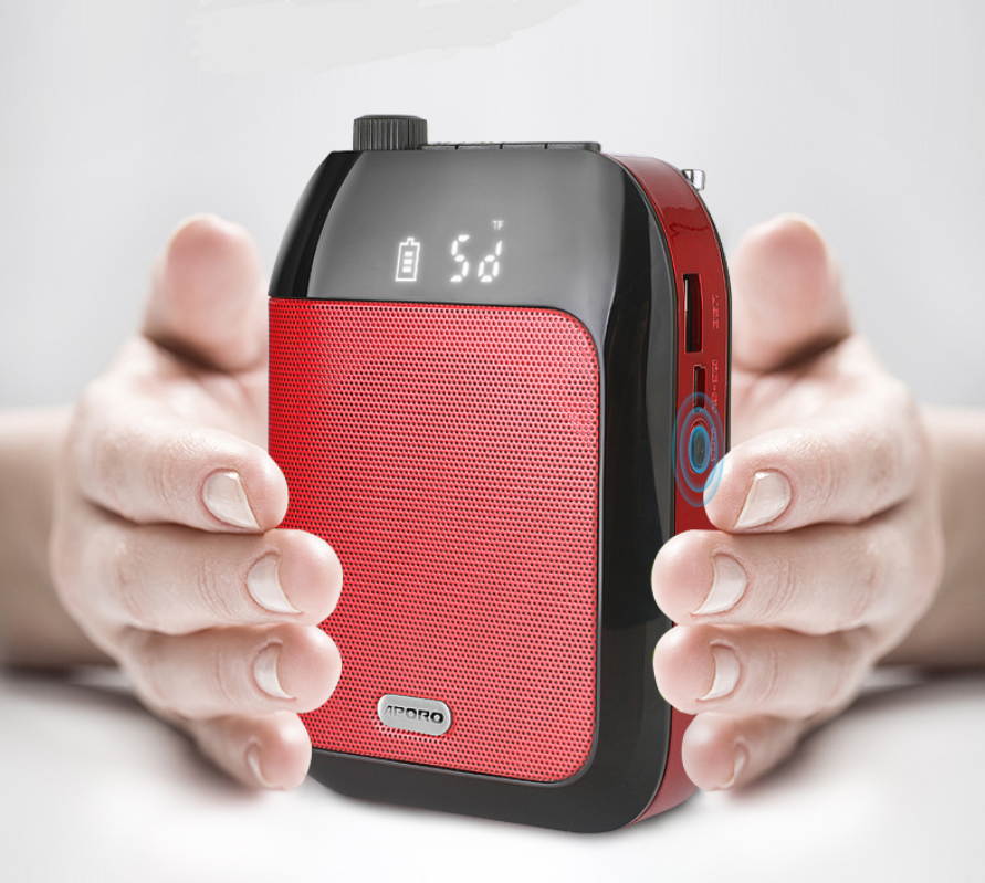 15W Details about Portable Wireless Voice Amplifier Fr Teaching Guiding Speaker+Headset Microphone 10 hours of endurance RED