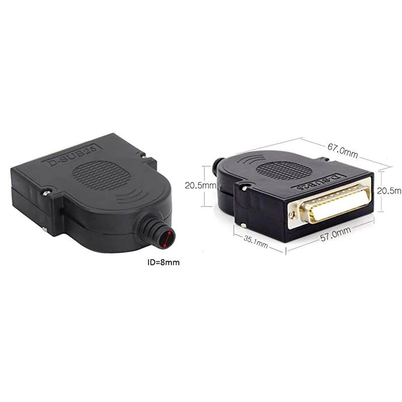 Male DSub DB25 Terminal Block Adapter KitSolderless Breakout 2X Pack DB25 Male Positioning Nuts 906