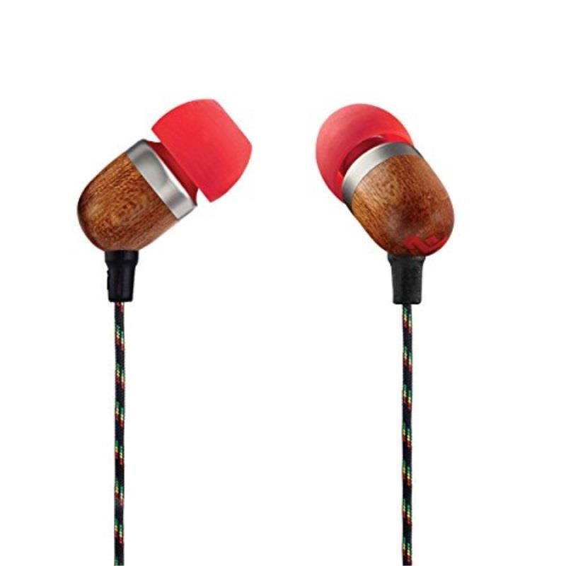 House Of Marley Smile Jamaica In-Ear Wired Headphones with Mic, Fire, EM-JE041-FI