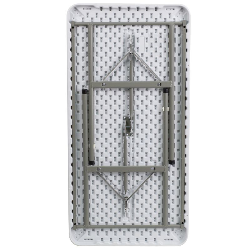 Flash Furniture 4-Foot Granite White Plastic Folding Table