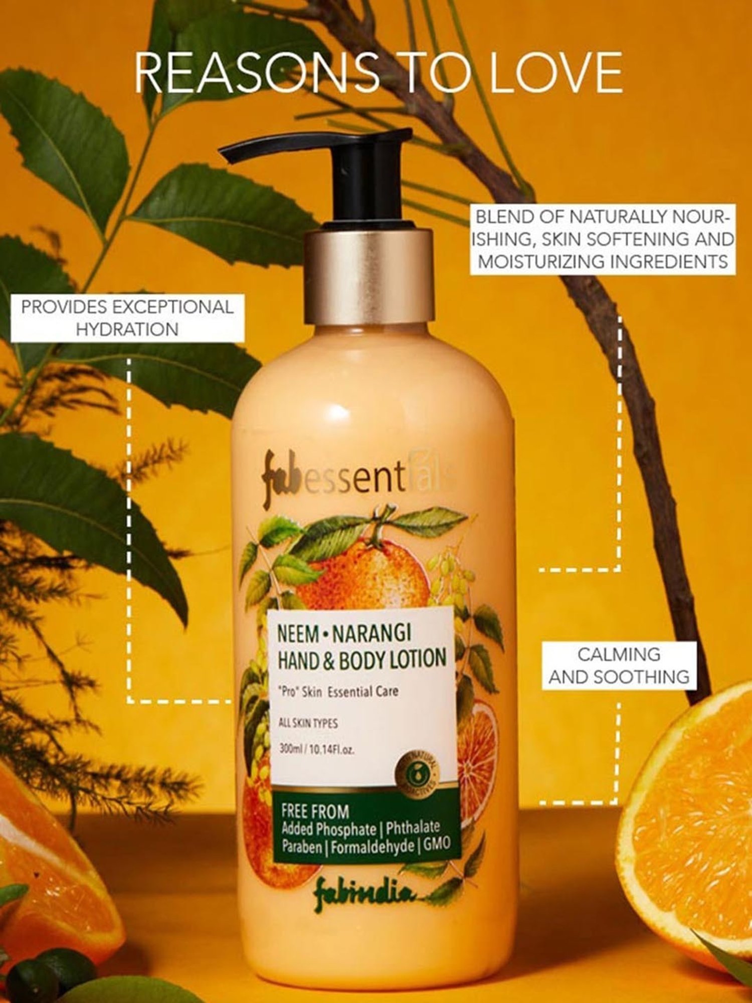Fabessentials Neem, Narangi Hand & Body Lotion - 300 ml