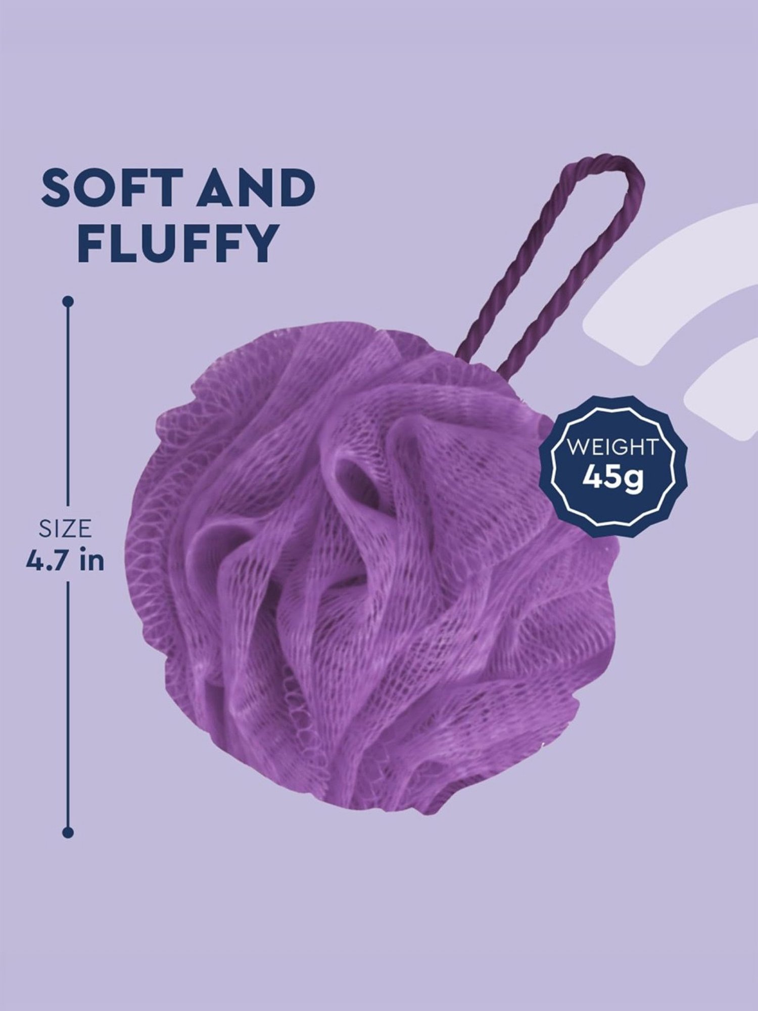 GUBB Exfoliating Loofah, Bathing Scrubber for Body - 3 Loofahs