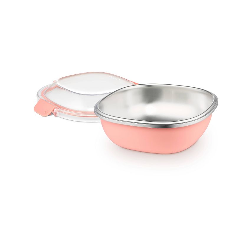 Ello 5 Cup Stainless Steel Lunch Bowl - Peach