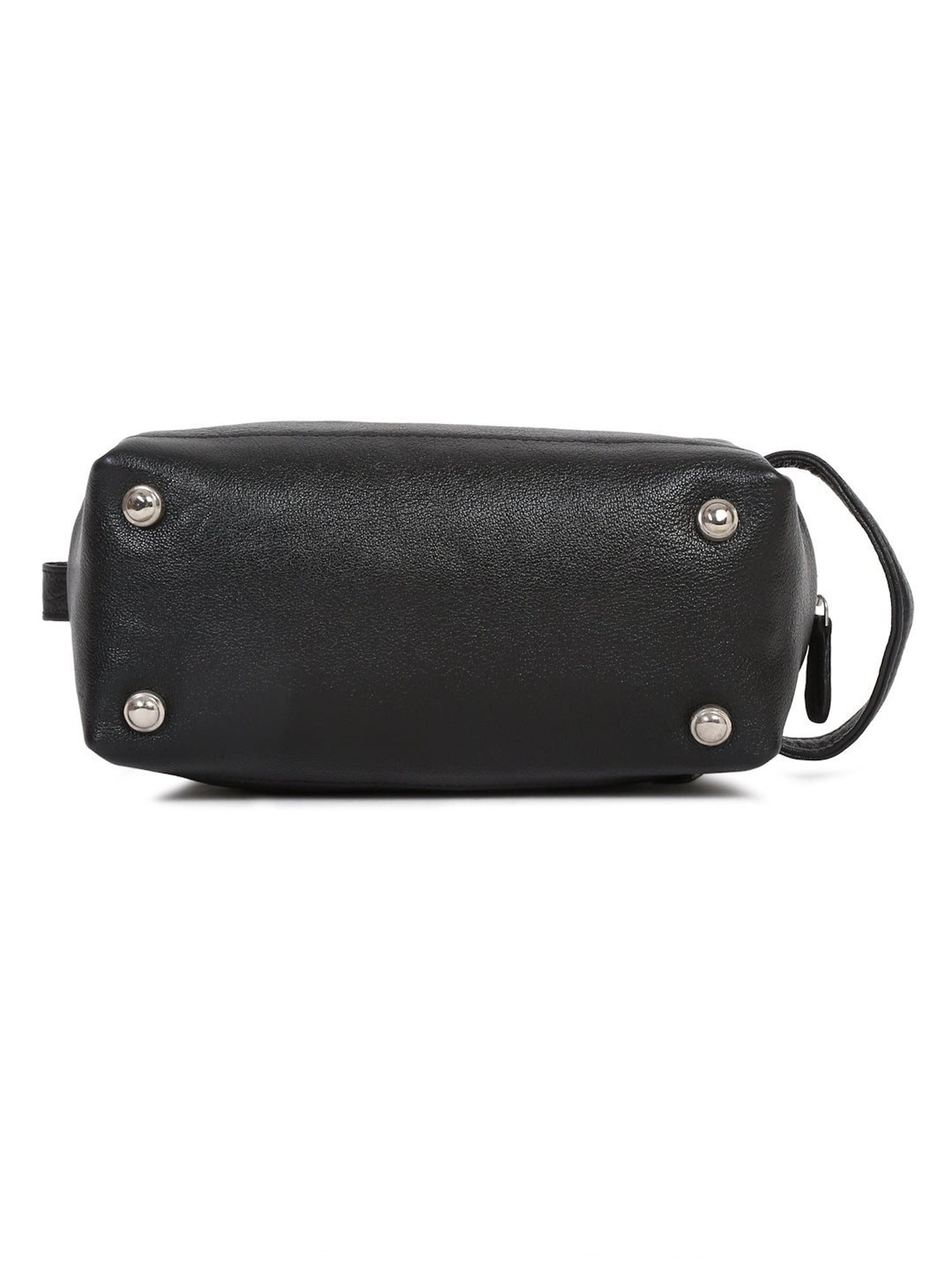 Louis Stitch Jet Black Leather Medium Toiletry Pouch
