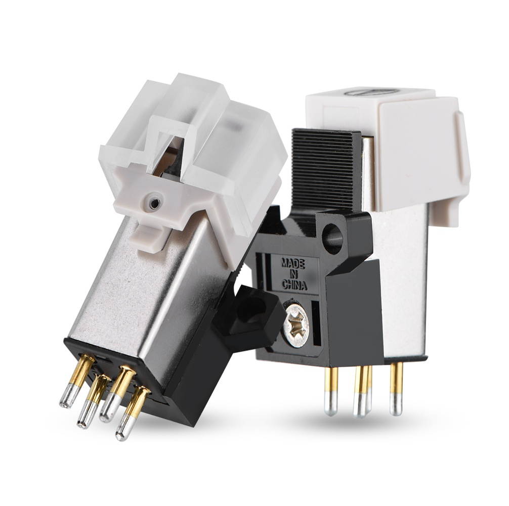 Turntable Record Player Ceramic Magnetic Cartridge LP Vinyl Stylus Needle White