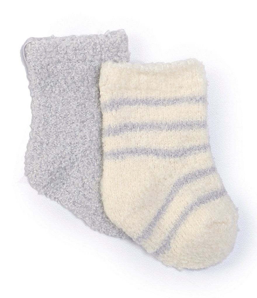 Barefoot Dreams Baby Newborn-6 Months CozyChic Socks 2-Pack