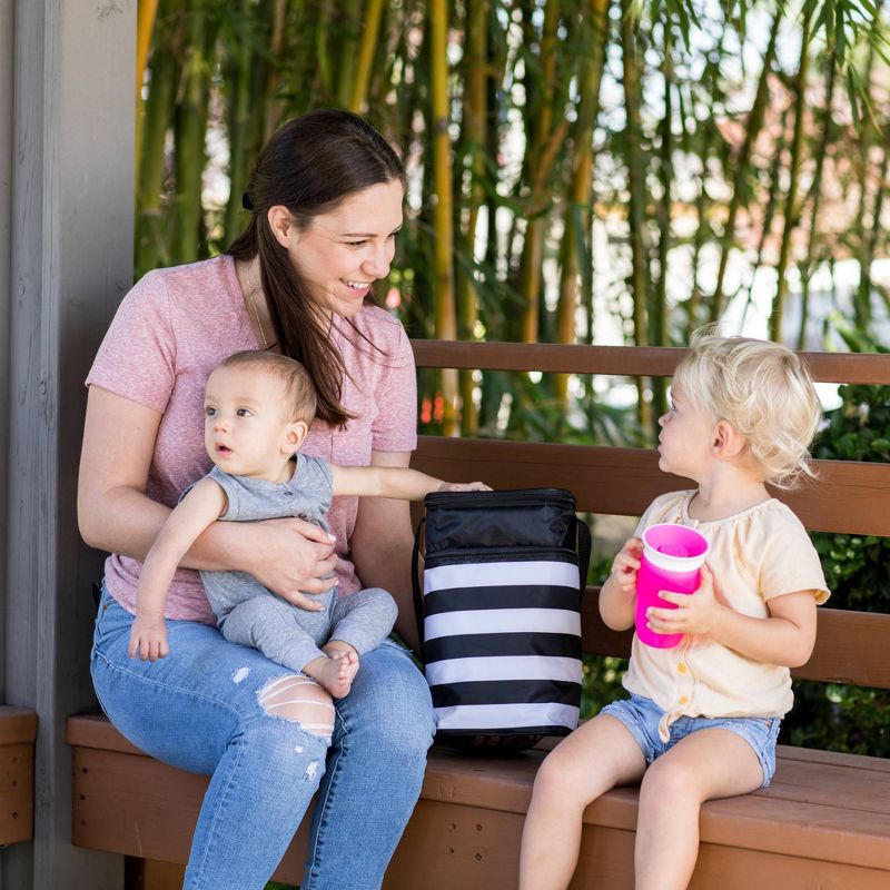 J.L. Childress Six Bottle Cooler - Black Stripe - 30qt
