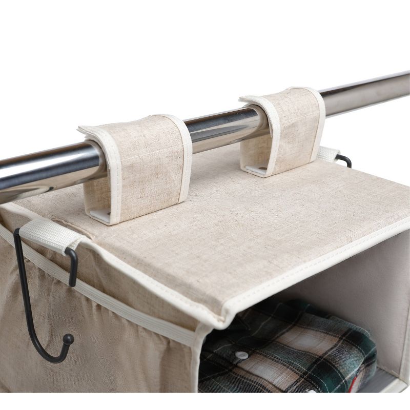 StorageWorks 6-Shelf Hanging Closet Organizer in Sandstone