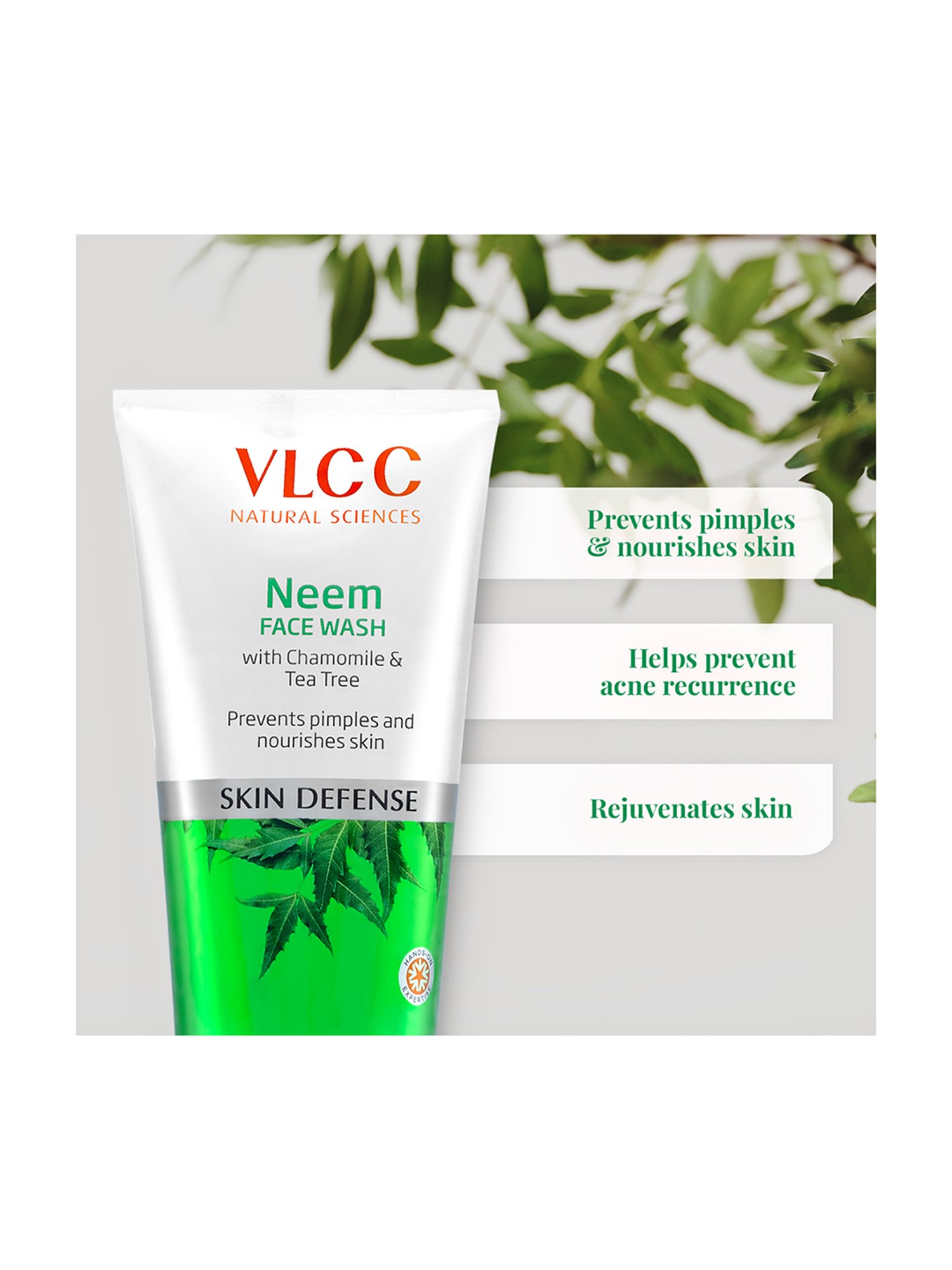 VLCC Neem and Anti-Tan Skin Lightening Face Wash Buy 1 Get 1 Free - Pack of 2