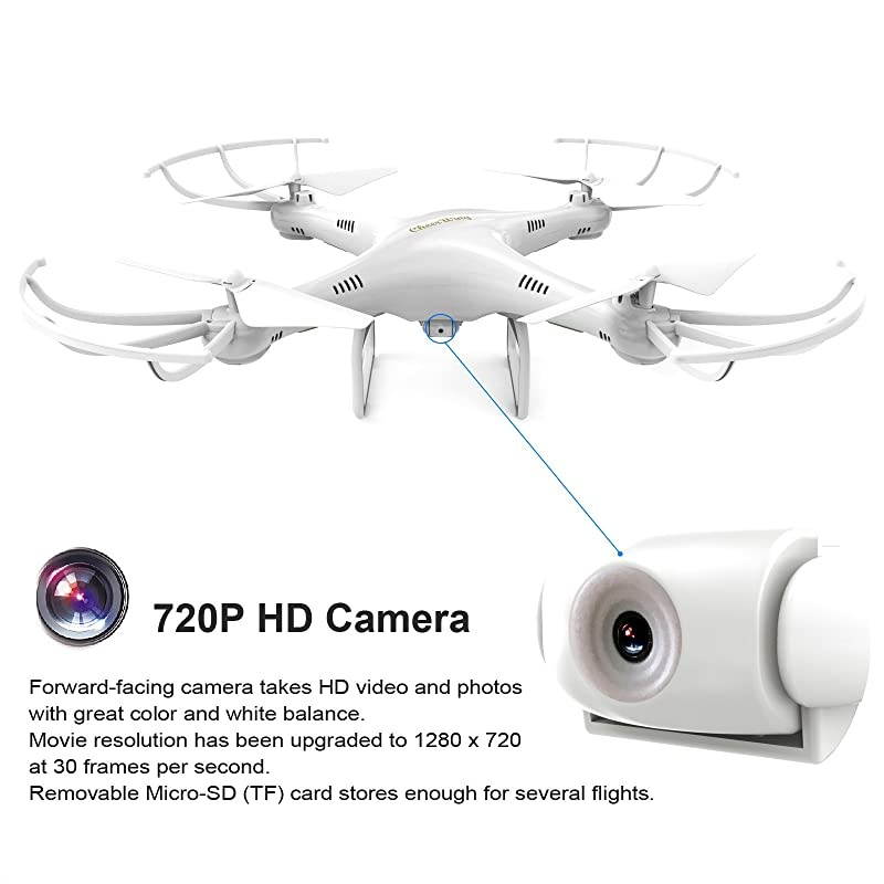 CW4 RC Drone with 720P HD Camera for Kids and Adults RC Quadcopter with Auto Hovering