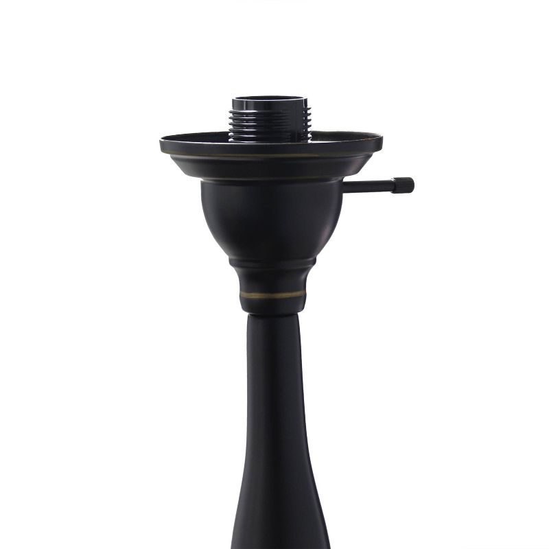 2 Light Restoration Mother Daughter Floor Lamp with Amber Marble Glass Shade Brown - Elegant Designs