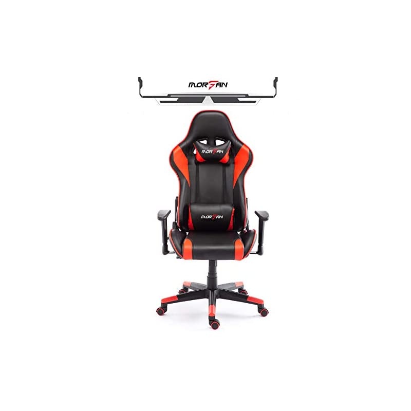Racing Style Game Chair Ergonomic Recliner Swivel Office Computer Desk Chair Including Massage and Rocking Function F Series(Black/Red)