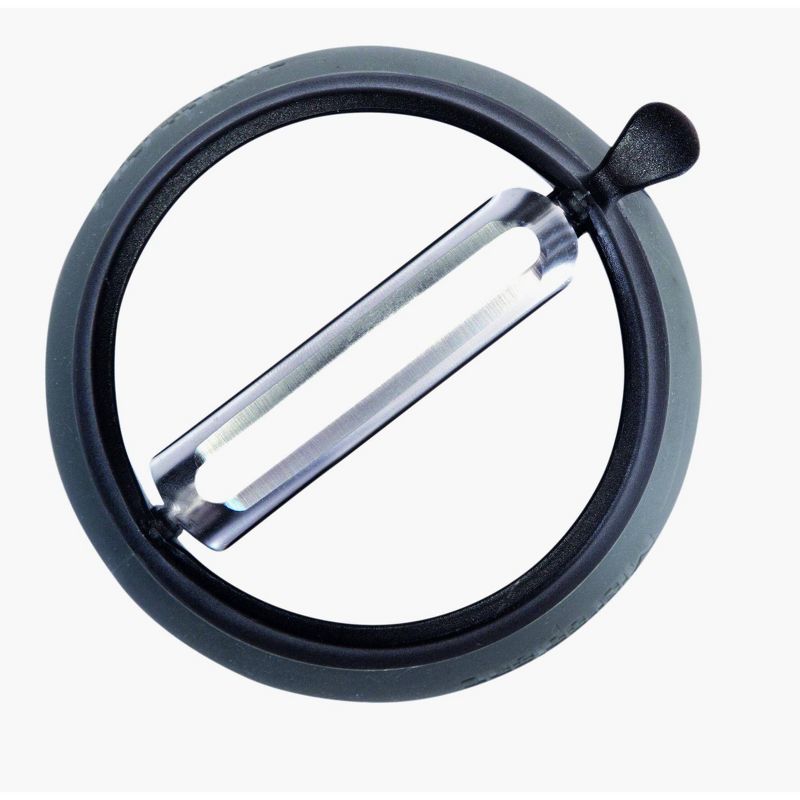 Microplane Grip n Strip Straight Peeler - Black