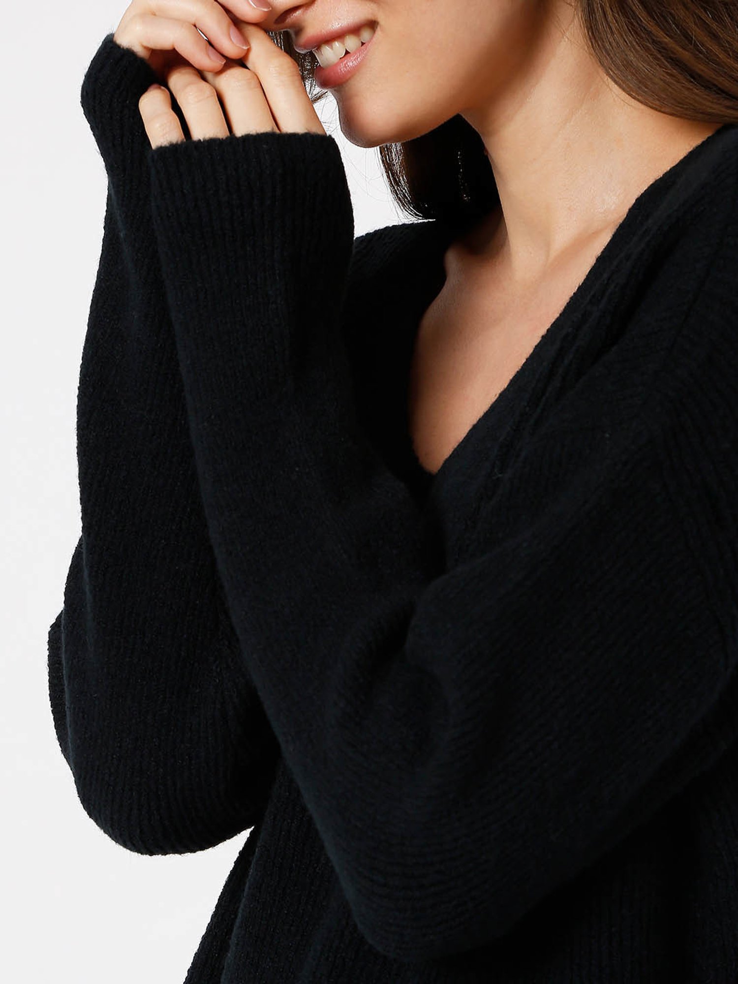 Vero Moda Black Striped Sweater