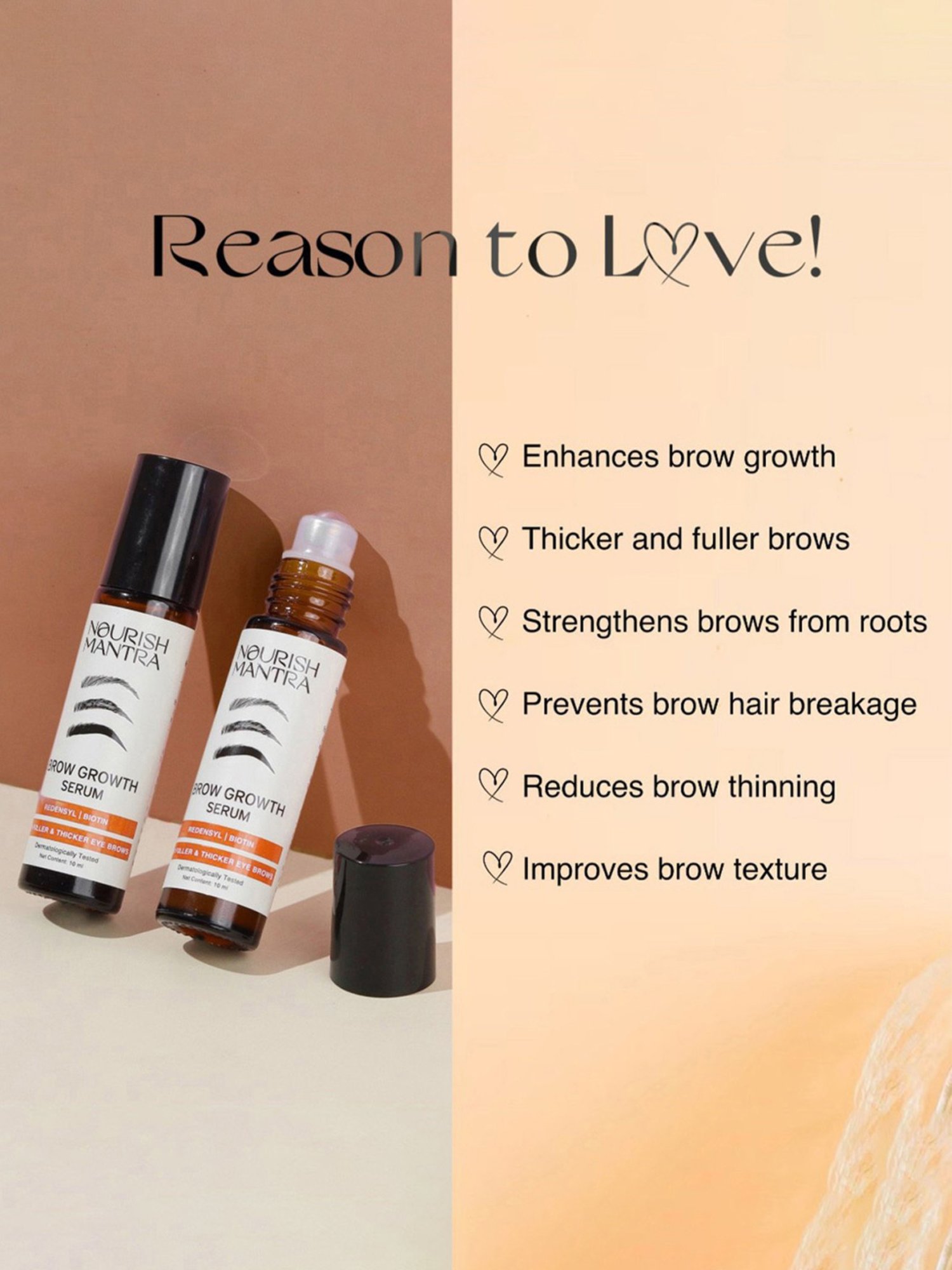 Nourish Mantra Brow Growth Serum - 10 ml