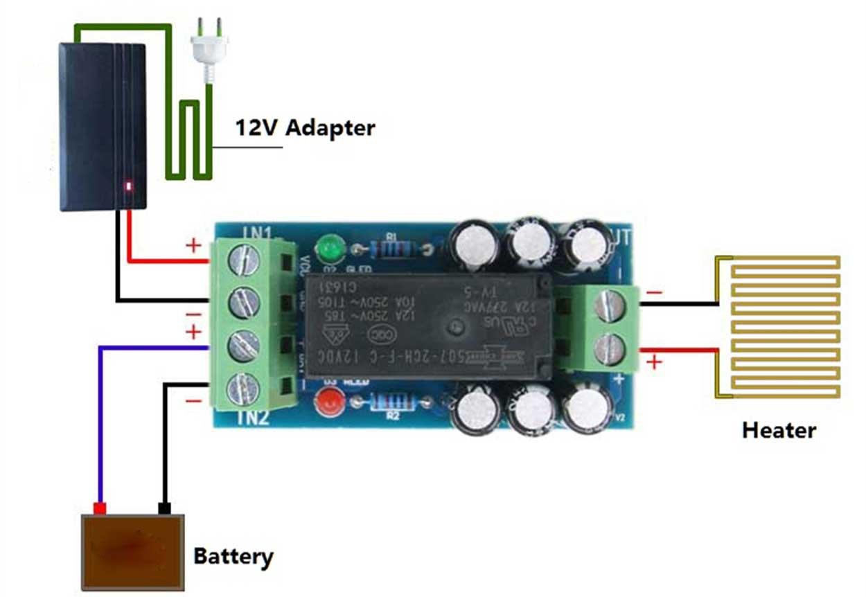 LM YN LM YN Battery Emergency Switch Control Module DC12V Max 150W Power Failure Automatically Switches To Backup Battery Suitable for Network Equipment, Electrical equipment etc.