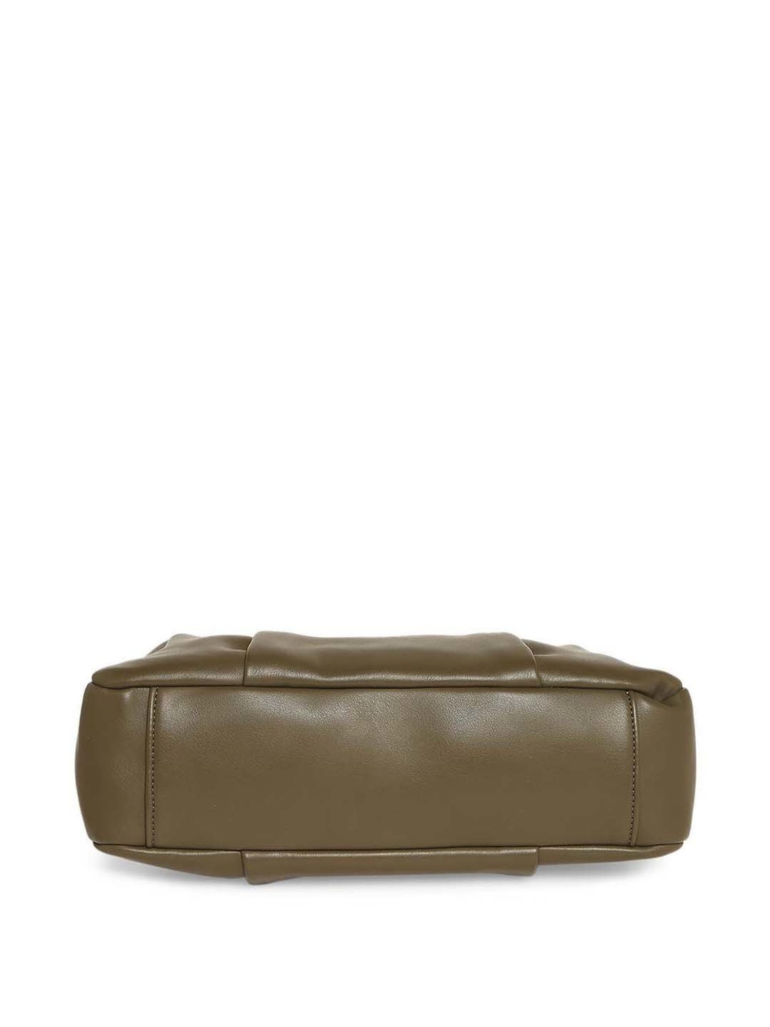 Marina Galanti Olive Textured Medium Baguette Bag