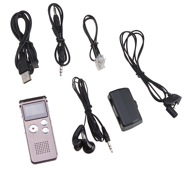 4GB Digital Voice Recorder Dictaphone MP3 Player Rechargeable