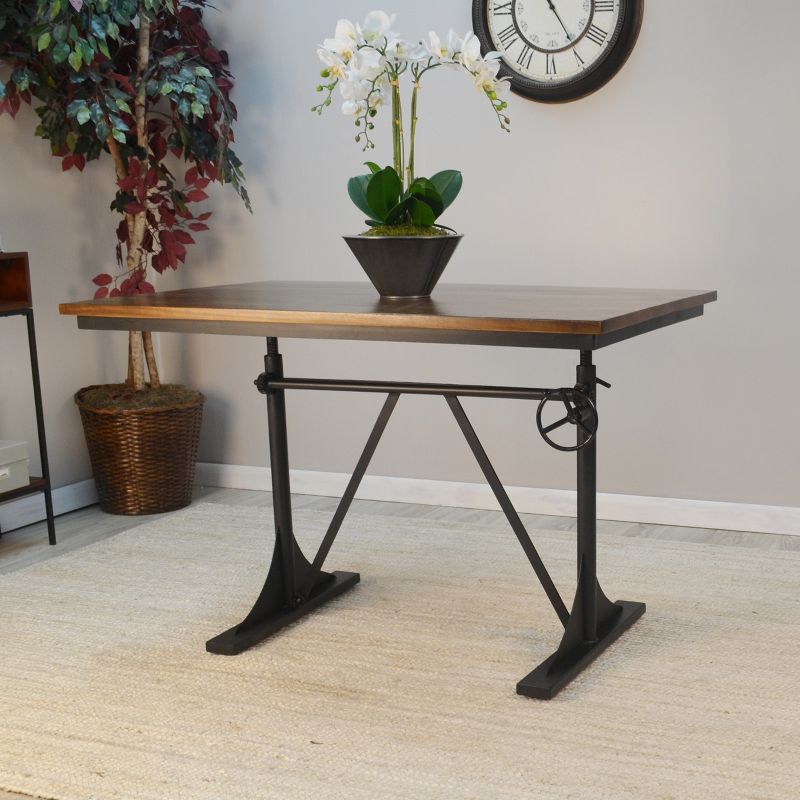 Lake Adjustable Dining Table Black - Carolina Chair & Table