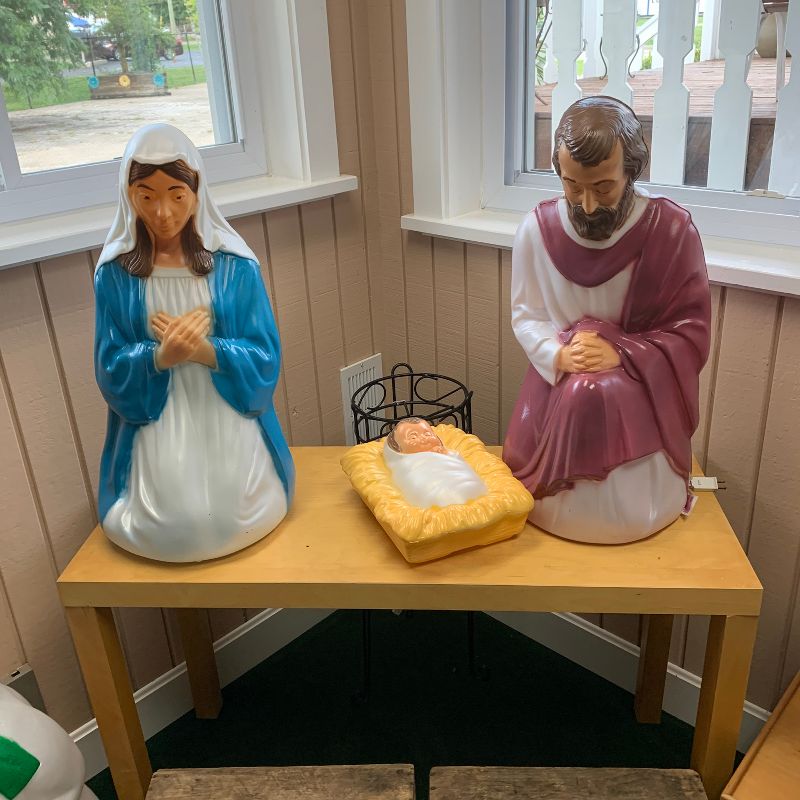 Christmas 27.0" Nativity Set Joseph Mary Jesus  -  Novelty Sculpture Lights