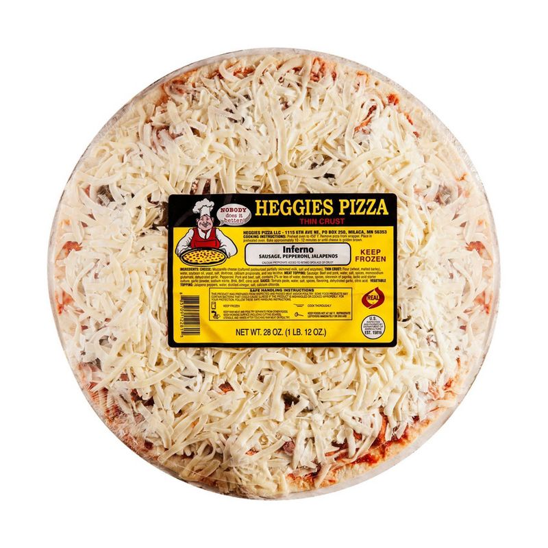 Heggies Inferno Frozen Pizza - 28oz