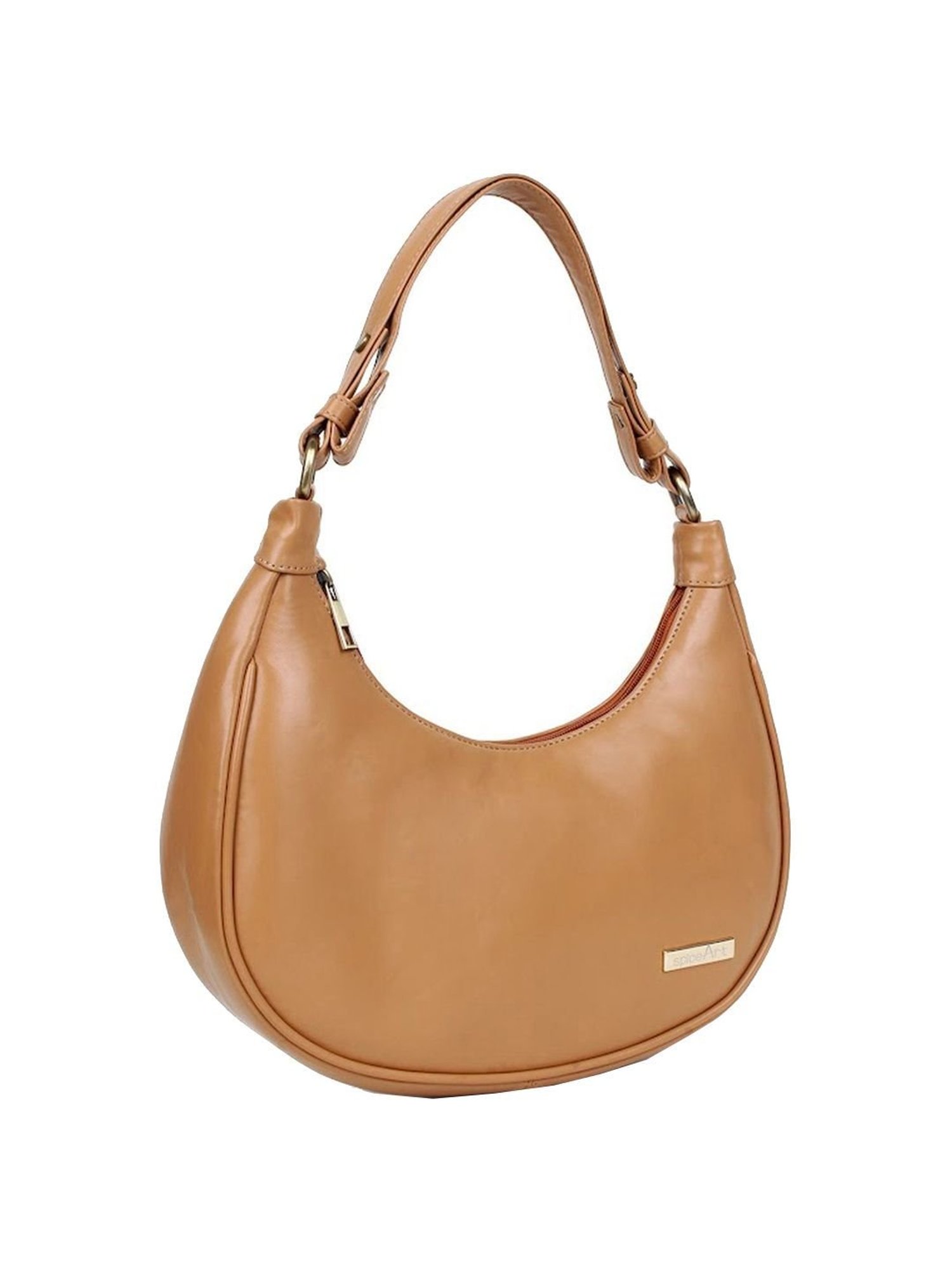 Spice Art Tan Textured Medium Hobo Handbag