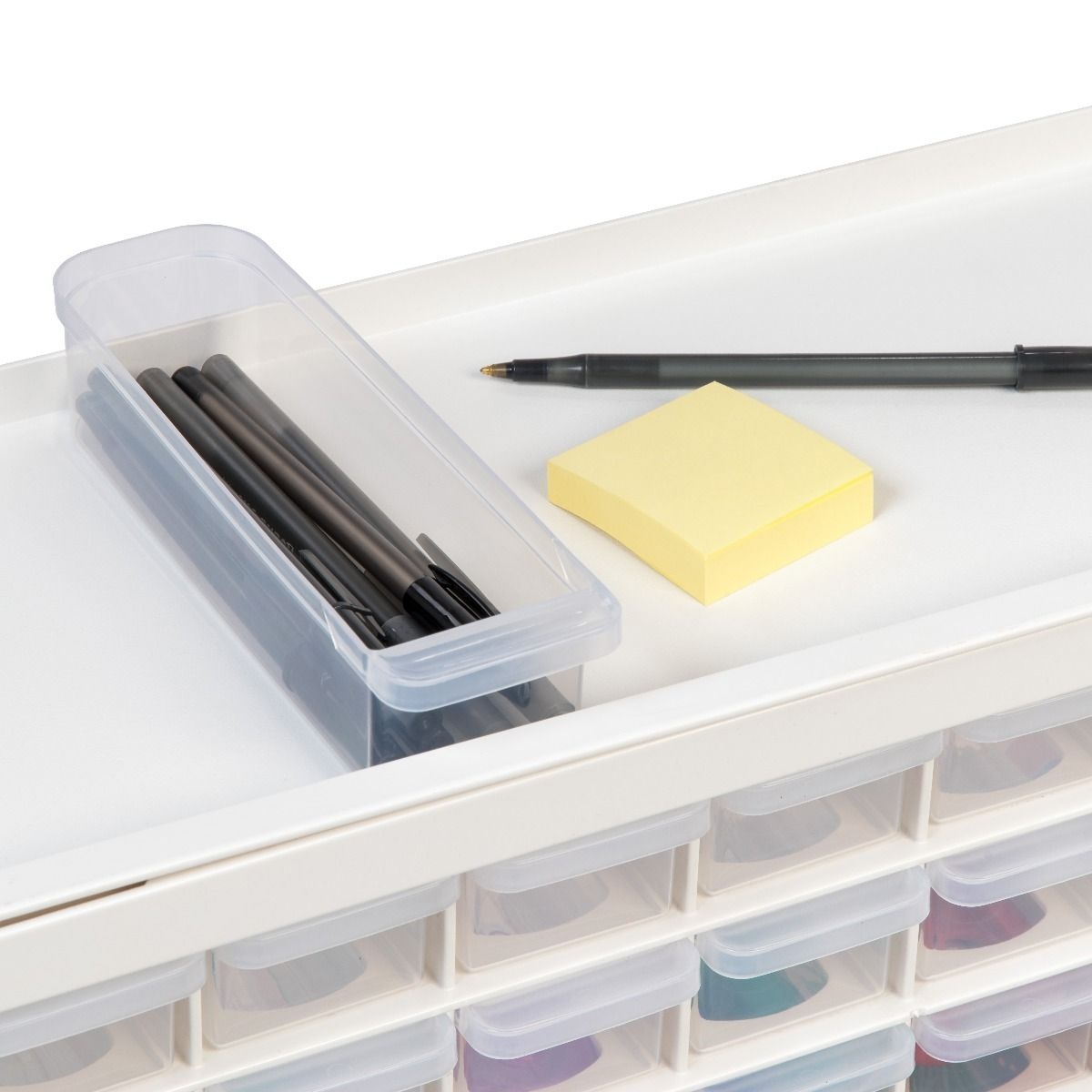 IRIS 44 Drawer Parts Cabinet, 1 Pack, White