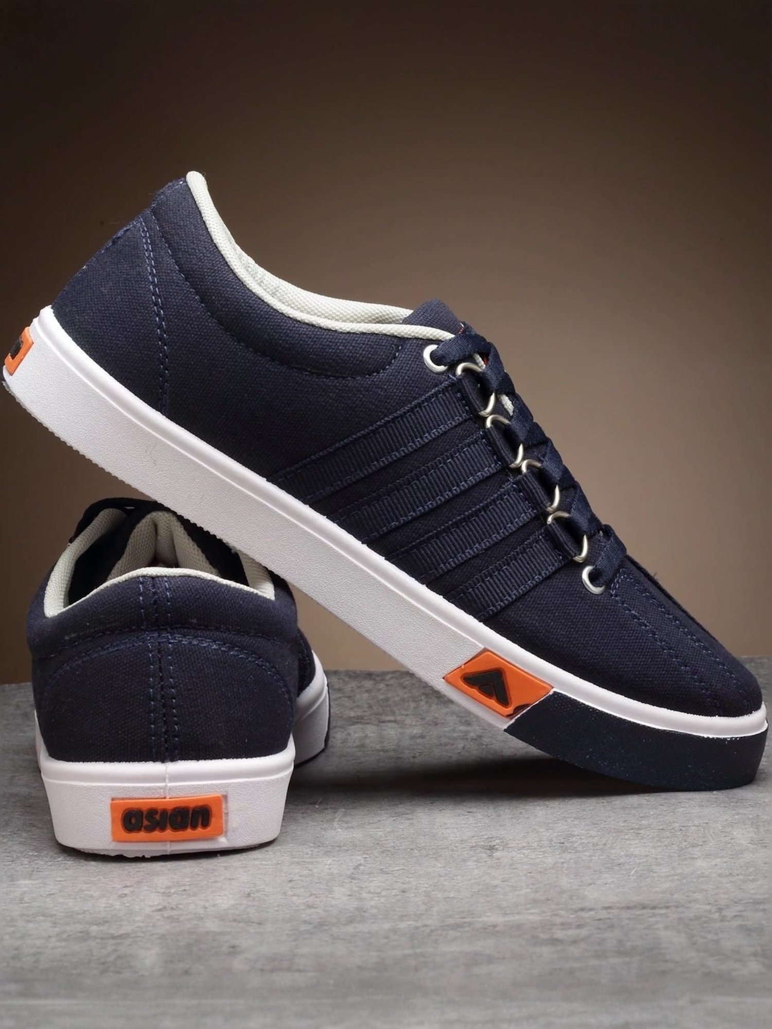 Asian Men's Navy Casual Sneakers