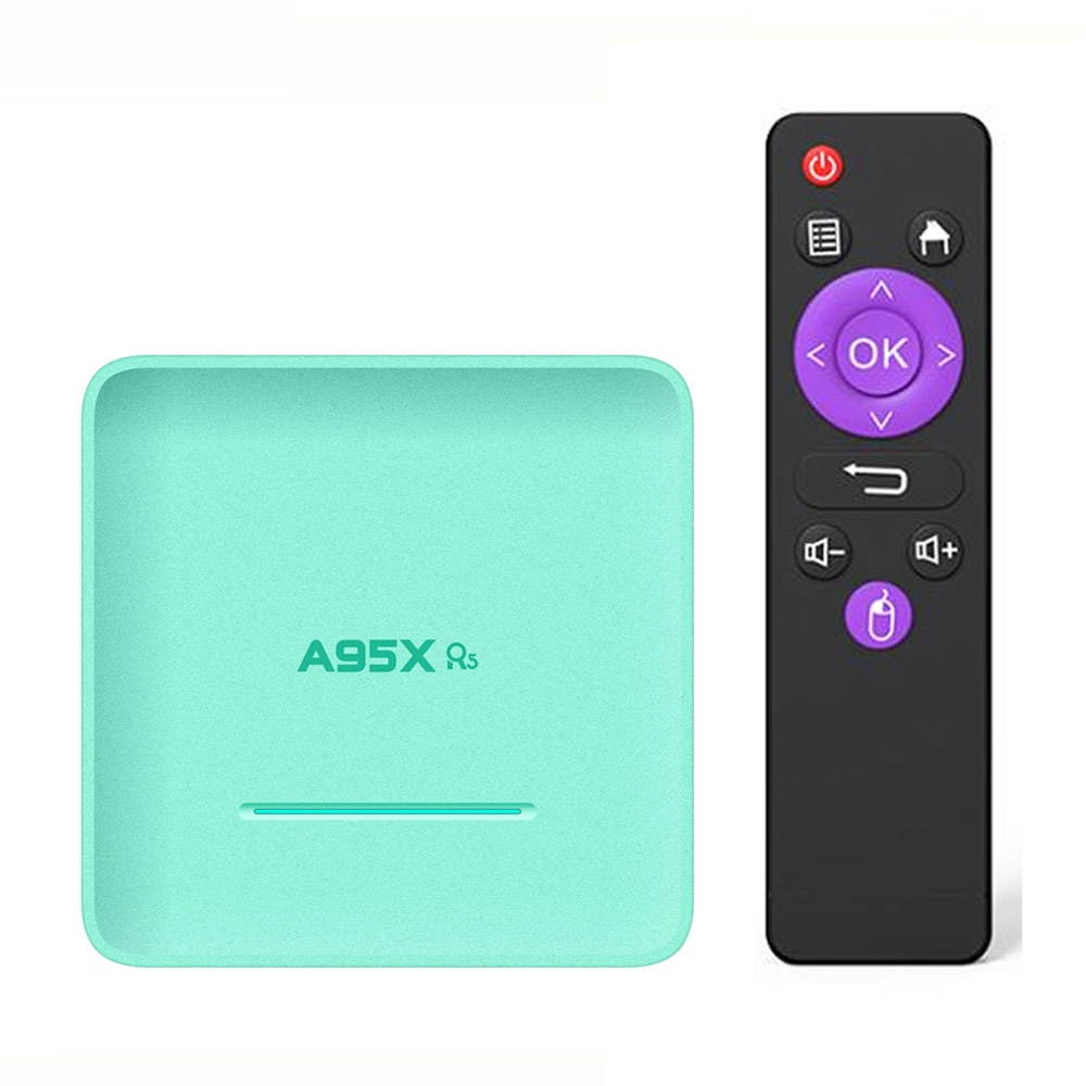 A95X R5 Smart TV Box Android 10.0 UHD 4K Media Player RK3318 2GB/16GB 2.4G WiFi 100M LAN Digital Display