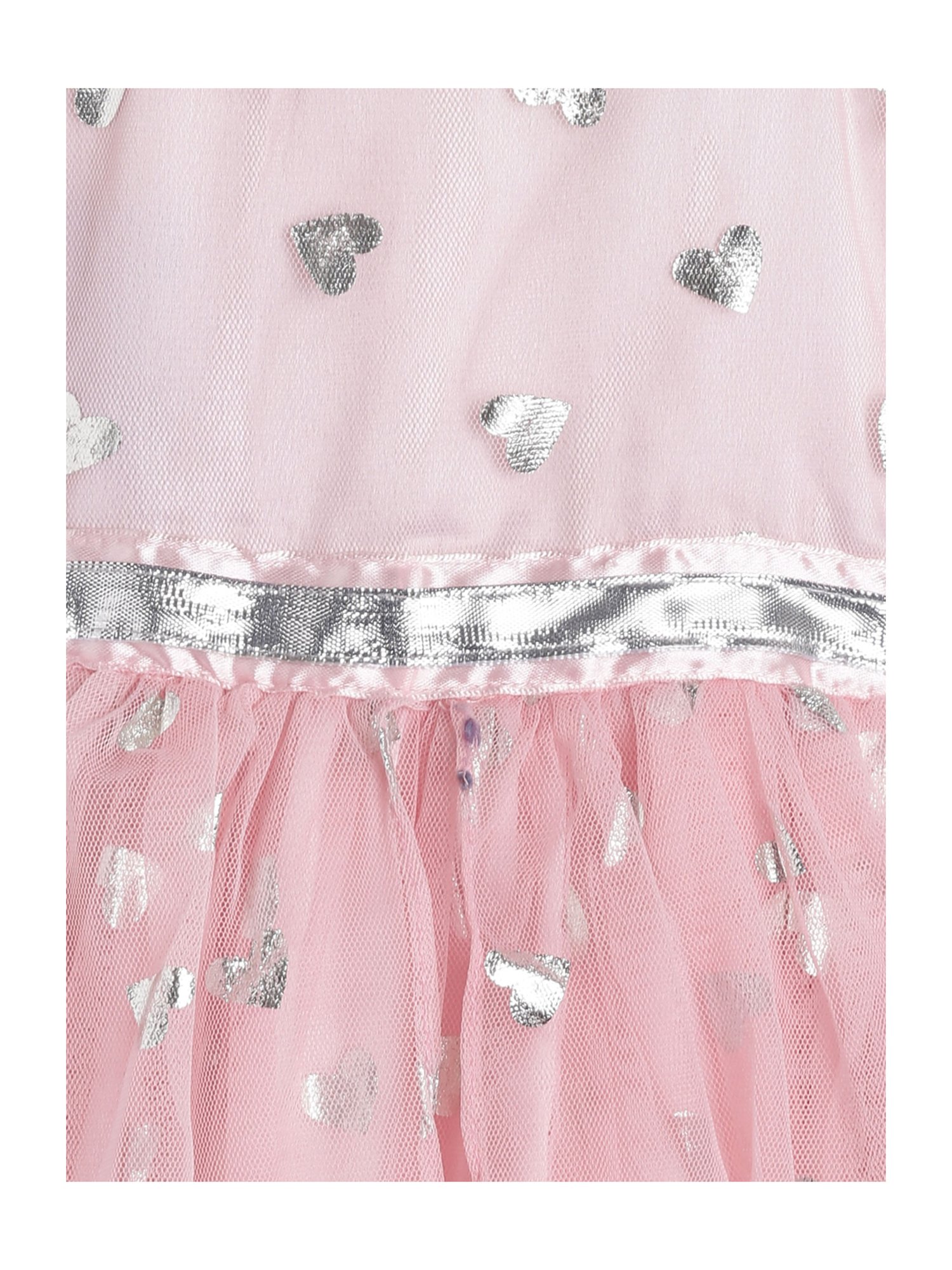 612 League Kids Pink Cotton Printed Casual Dress