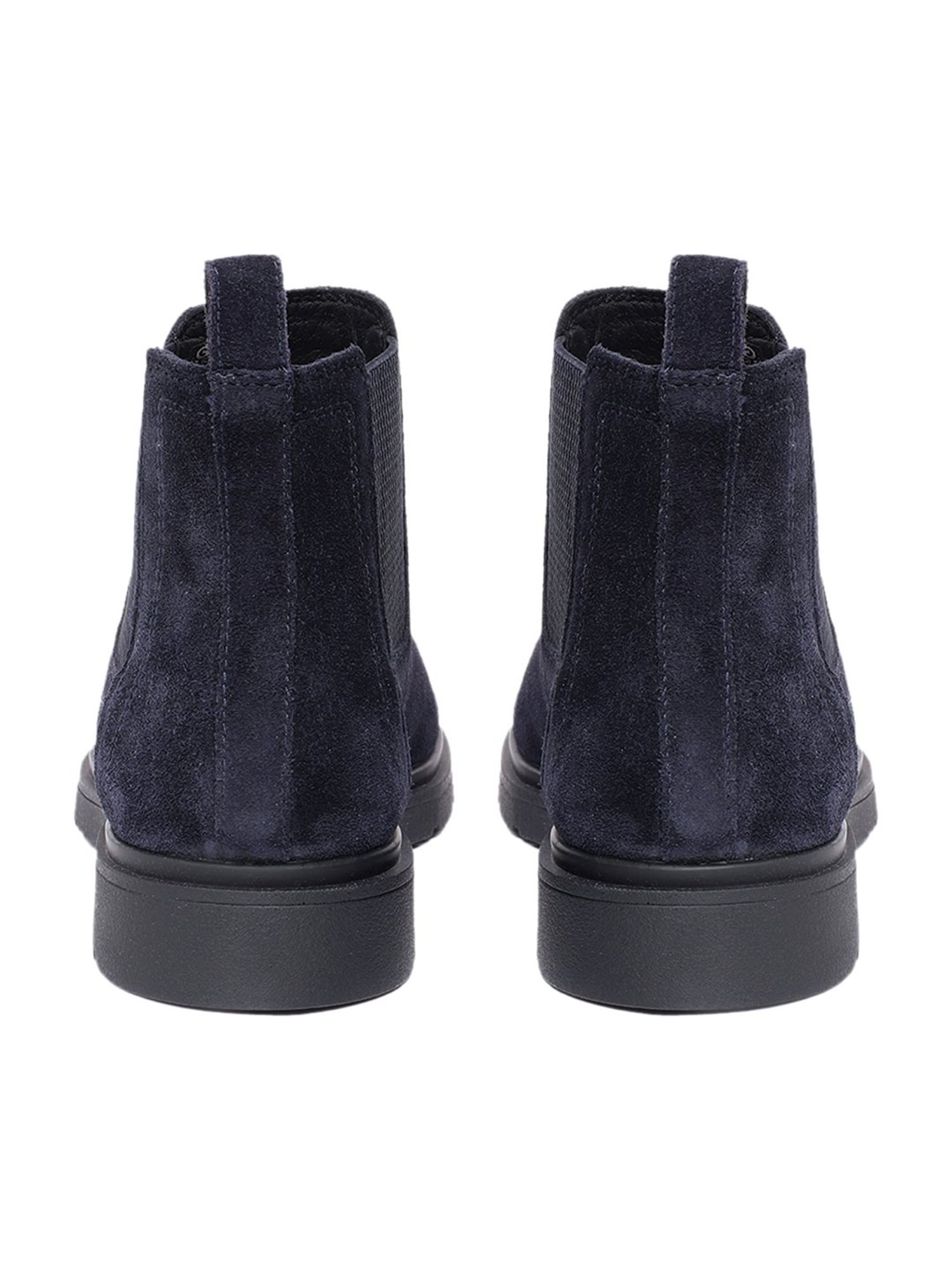 Geox Men's U Spherica EC1 Navy Leather Chelsea Boots