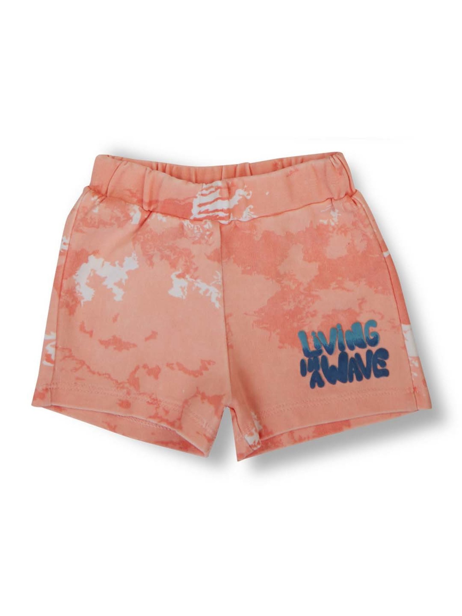 Gini & Jony Kids Peach Printed T-Shirt Set