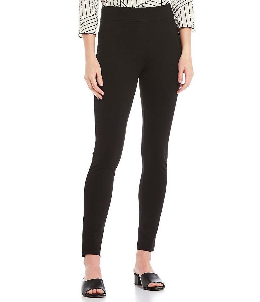 Ali Miles Petite Size Kelly Straight Leg High Rise Ankle Pants