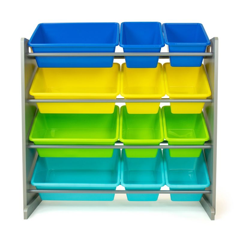 Elements Toy Storage Organizer with 12 Storage Bins - Humble Crew