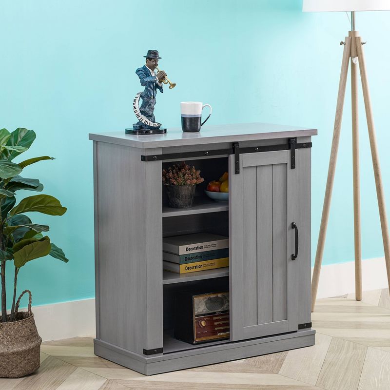 32" TV Stand For TVs up to 40" Gray - Home Essentials