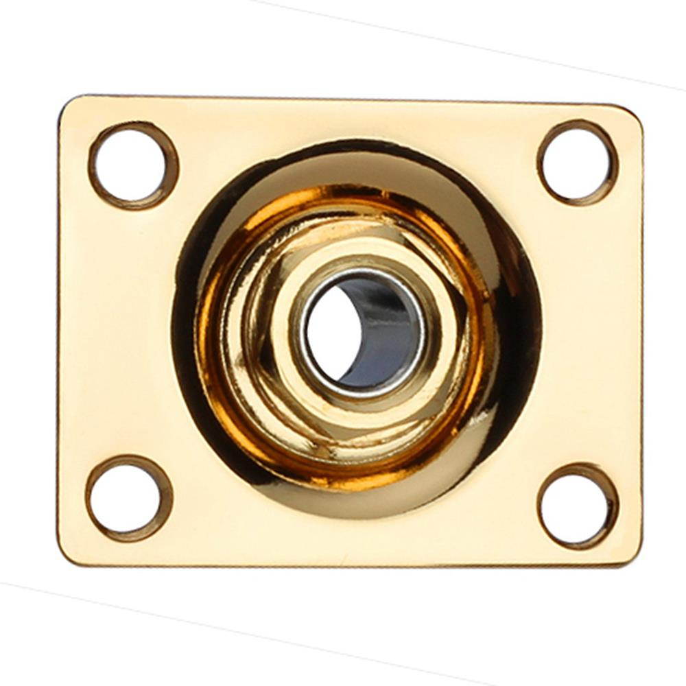 BQLZR Gold Metal Dented Output Plate w/ Jack for Guitar