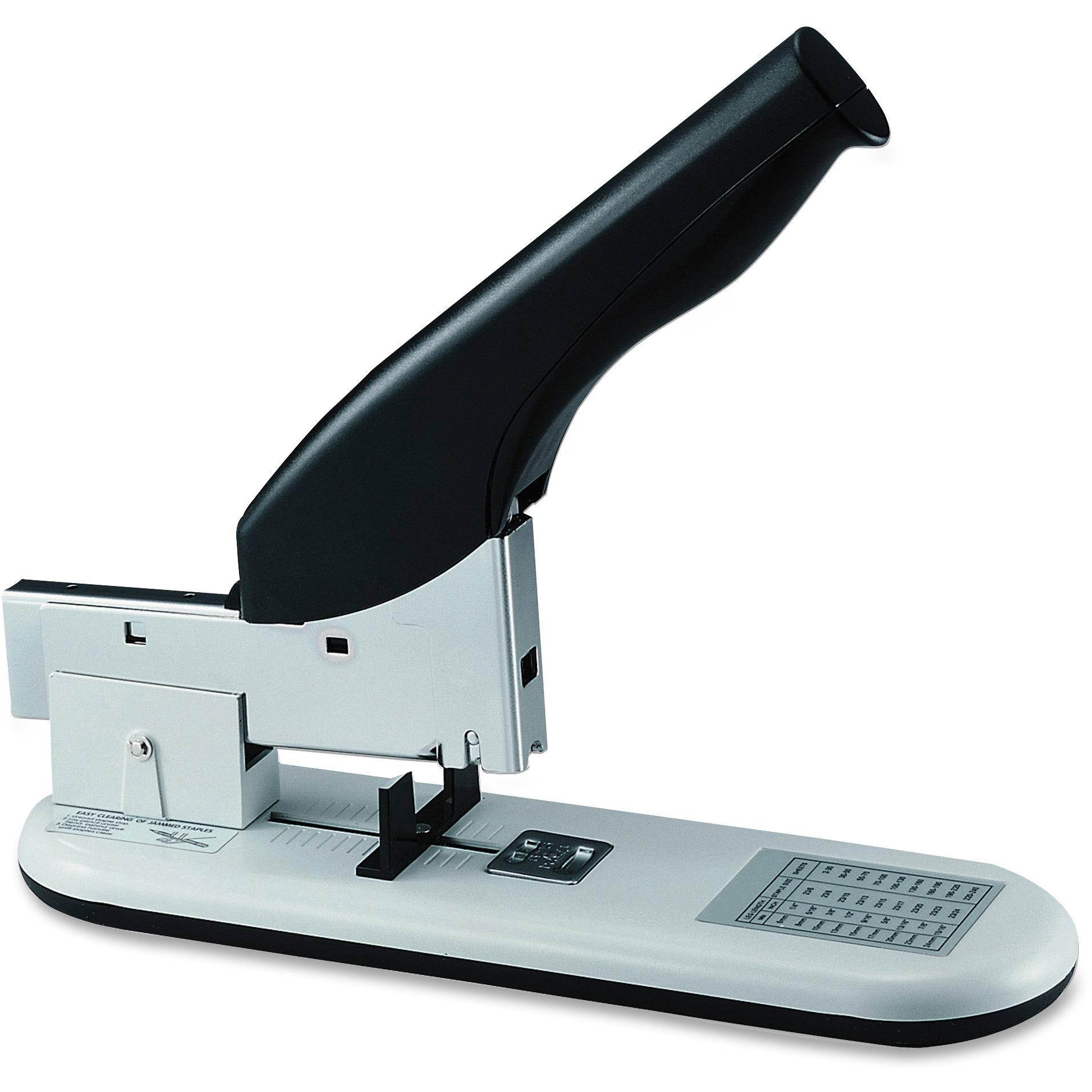 Business Source Heavy-Duty Stapler 220 Shts Cap. Putty/Black 62825