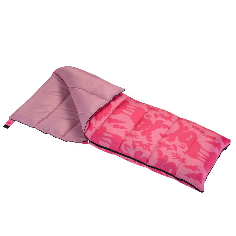 Wenzel Moose 40-50 Degree Youth Sleeping Bag - Pink