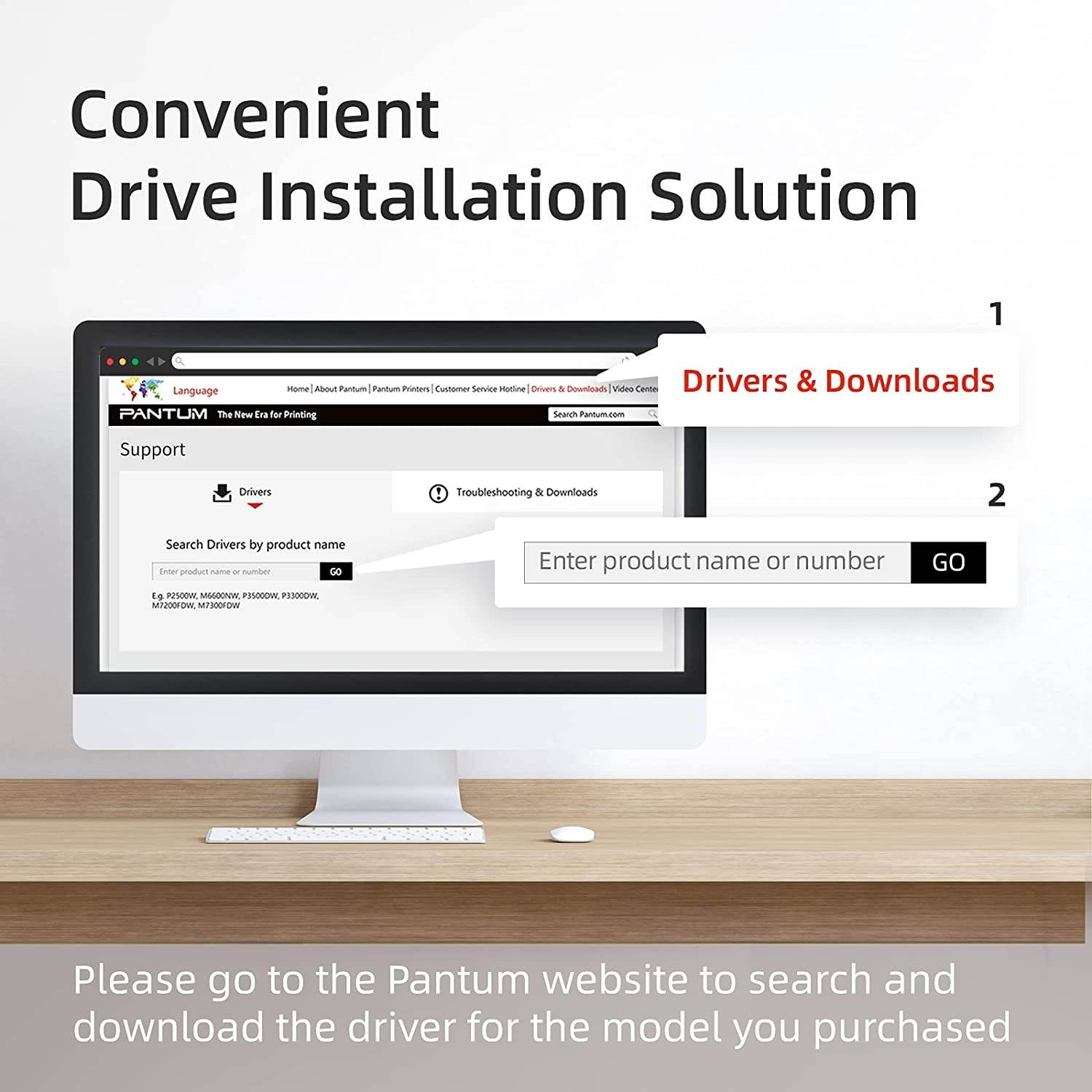 Pantum M6552NW Monochrome Laser Multifunction Printer with Wireless Networking Mobile Printing Large Paper Capacity