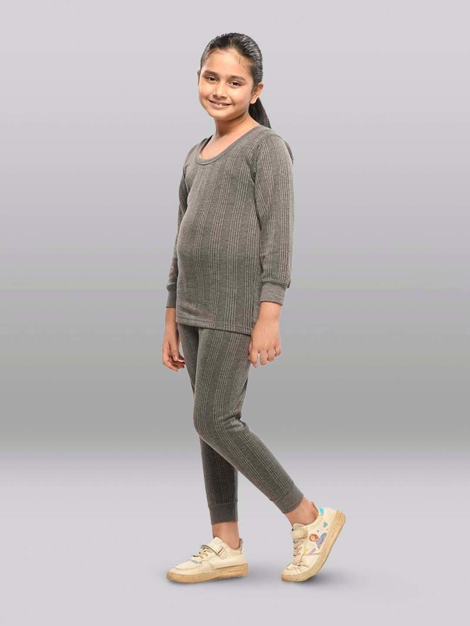 Kanvin Kids Skin Regular Fit Thermal Tops - Set of 2